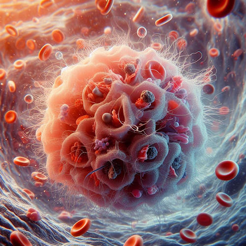 Resim 2: Lökosit hücresinin mikroskopik görünümü (Kaynak: Phylum from Pixabay)